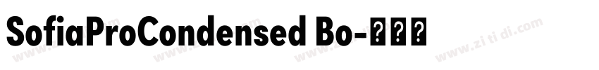 SofiaProCondensed Bo字体转换 SofiaProCondensed Bo字体转换